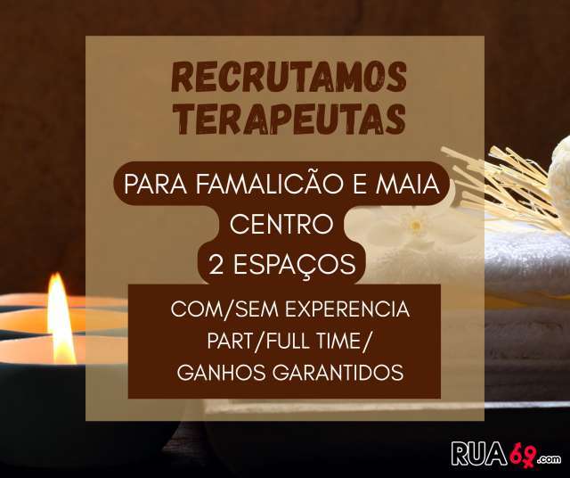 VAGA PARA TERAPEUTA-* PART TIME FULL TIME ESTAMOS A RECRUTAR  640