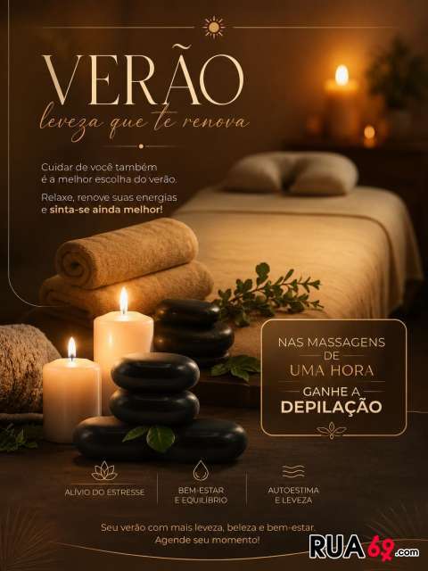 Massagem tântrica e depilação na promoção