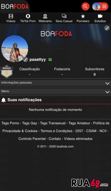 Vejam meu perfil 