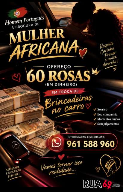 961588960 HOMEM MADURO PROCURA MULHER AFRICANA OFERECE 60 ROSAS 411